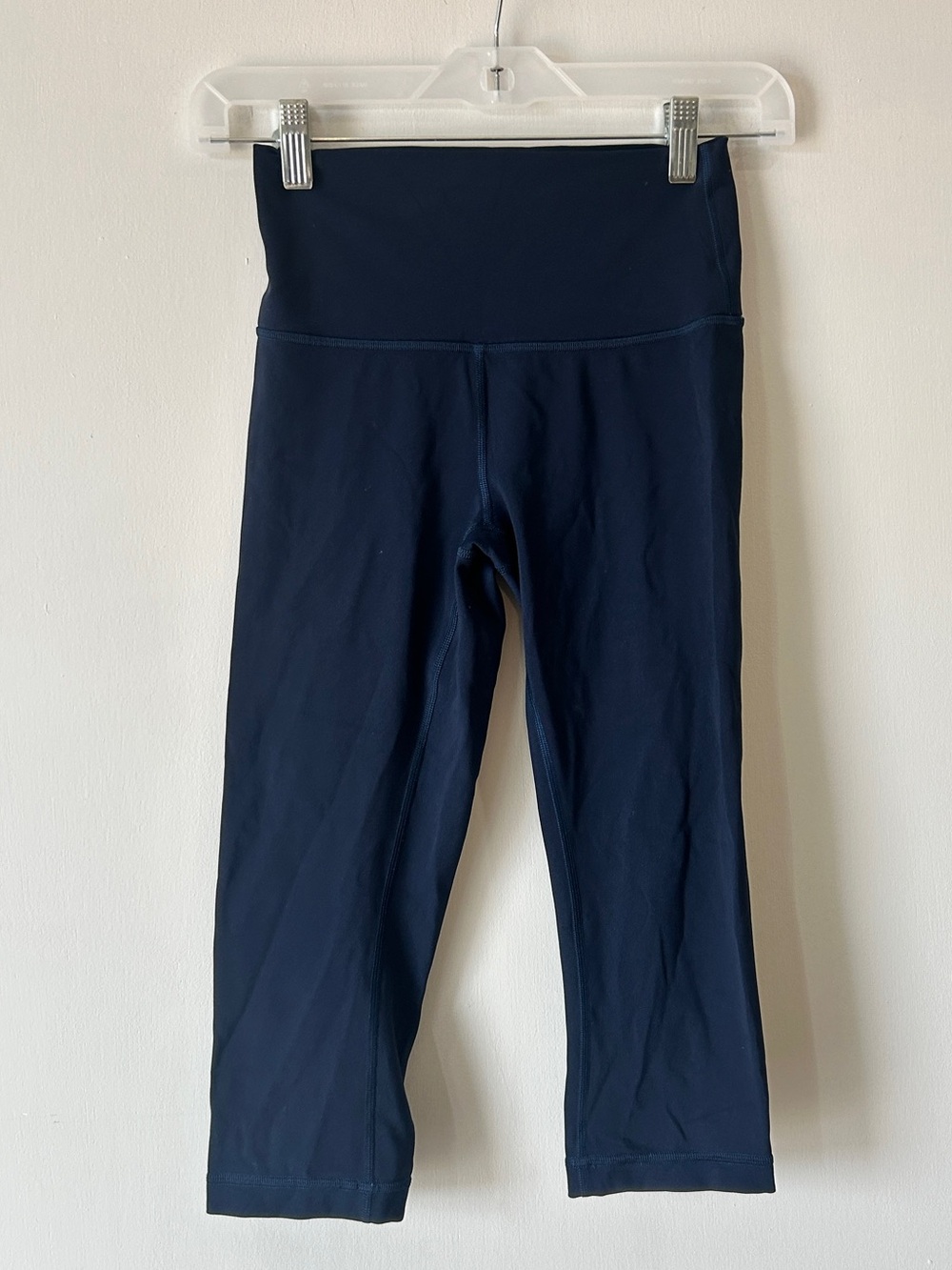 Lululemon Rush Hour Navy Capri Leggings with High Waist